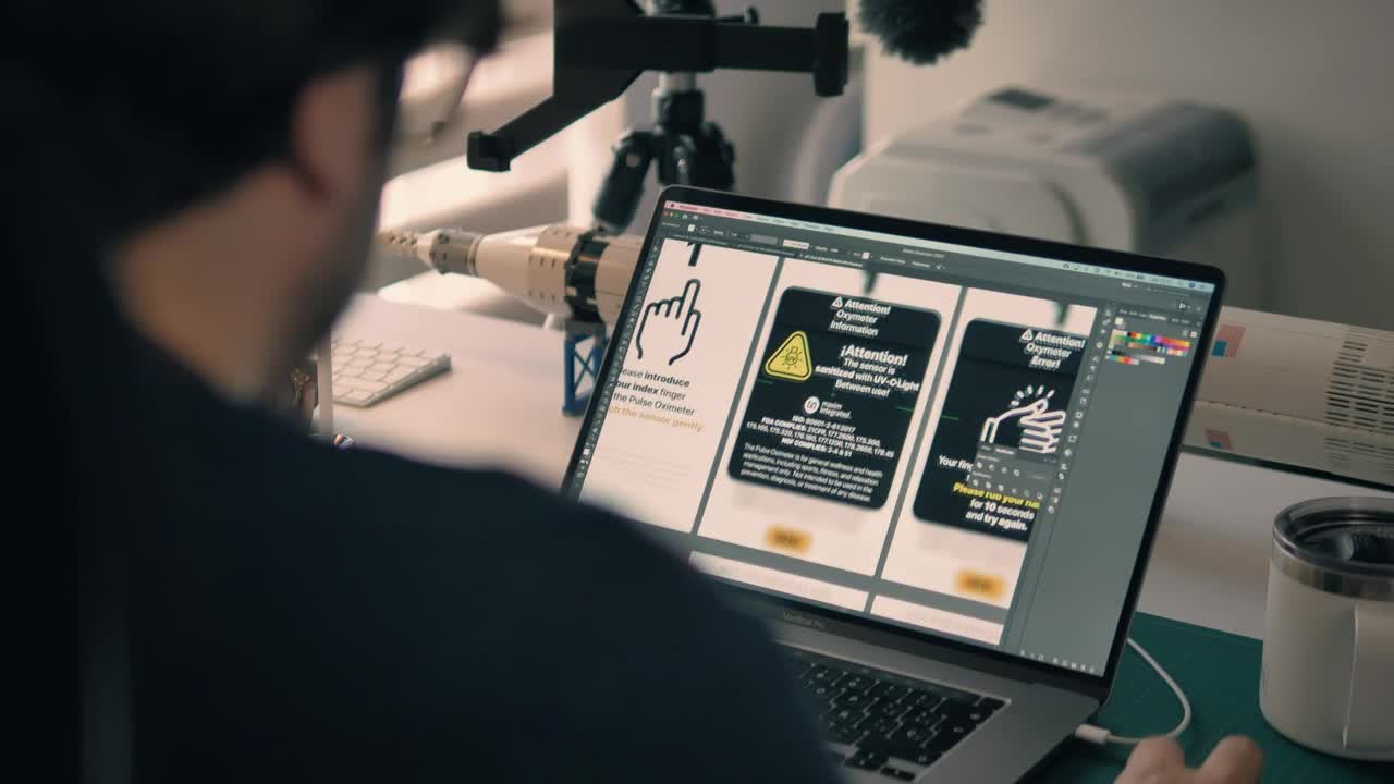 Free Stock Video Working On The Computer In A Technology Workshop Live Wallpaper