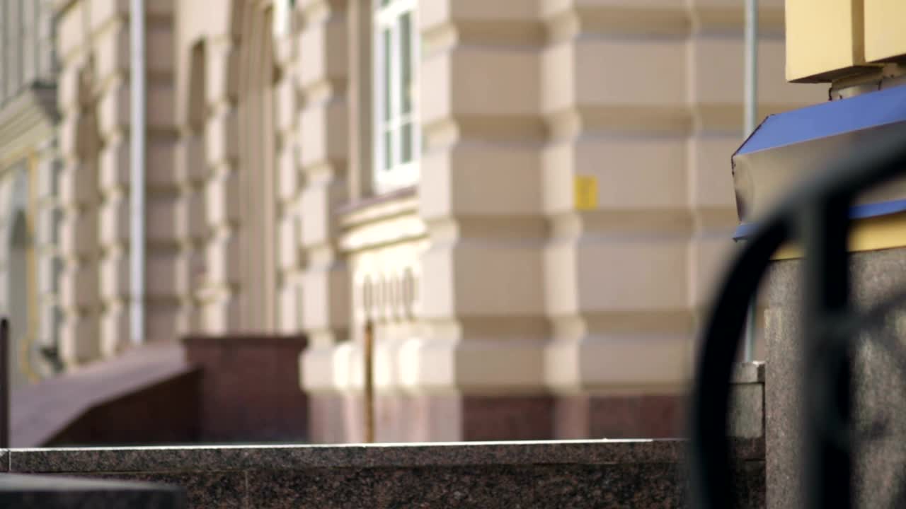 Free Stock Video Woman Walking Down The Street With Shopping Bags Live Wallpaper