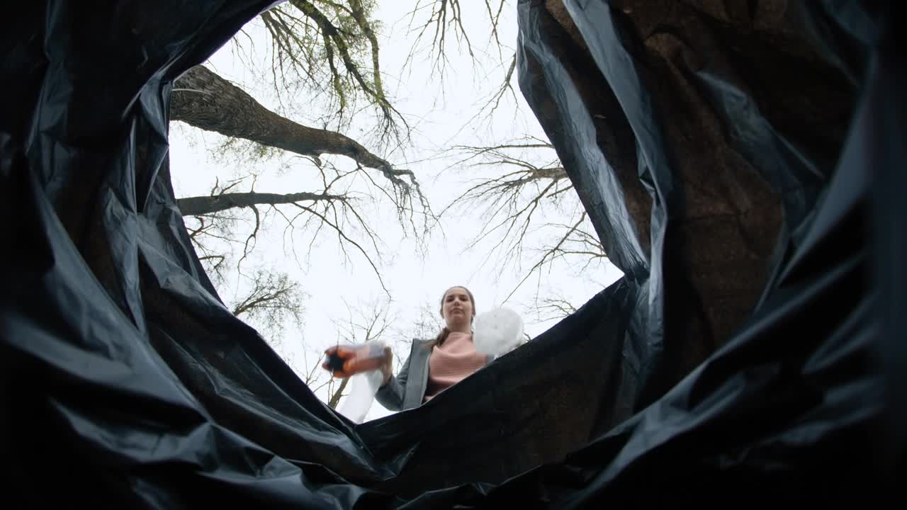 Free Stock Video Woman Throwing Bottles In The Trash Pov Live Wallpaper