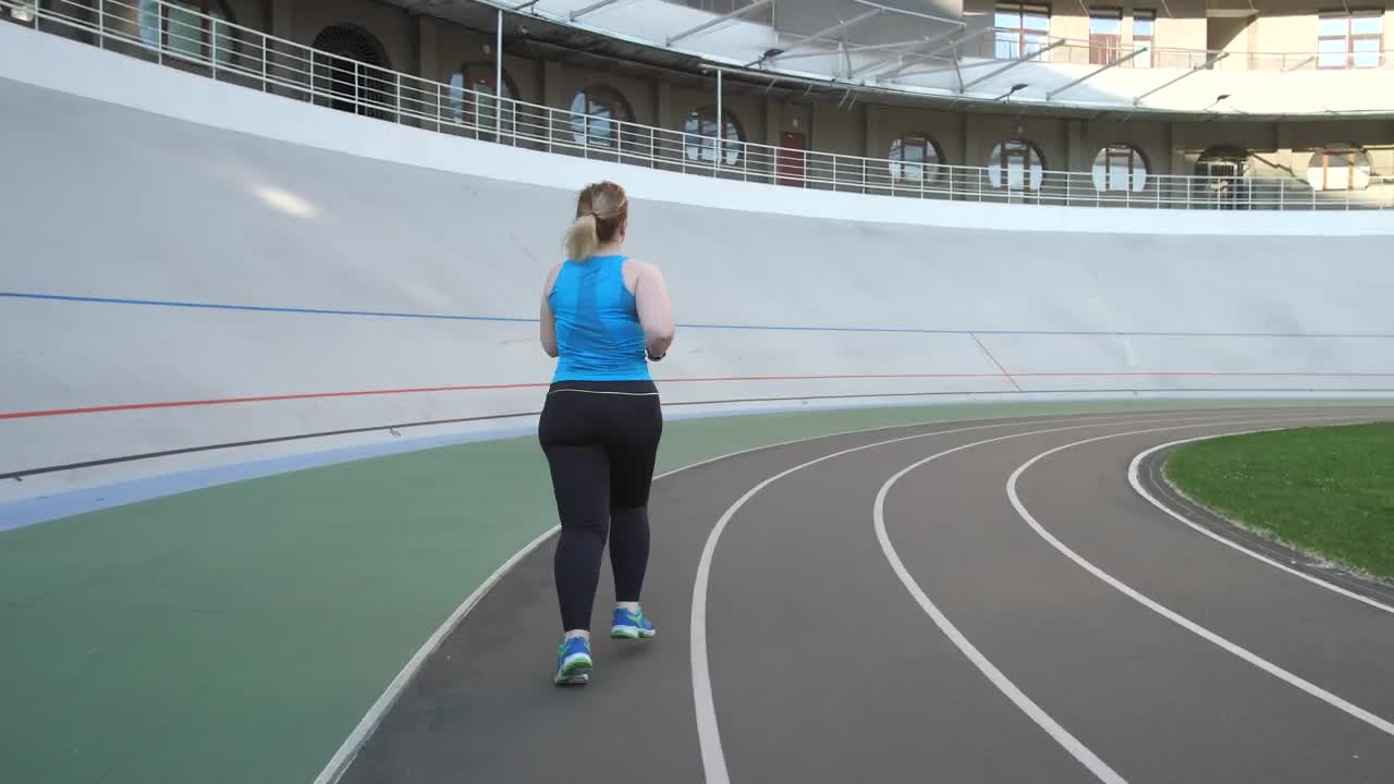 Free Stock Video Woman Running On A Running Track Live Wallpaper