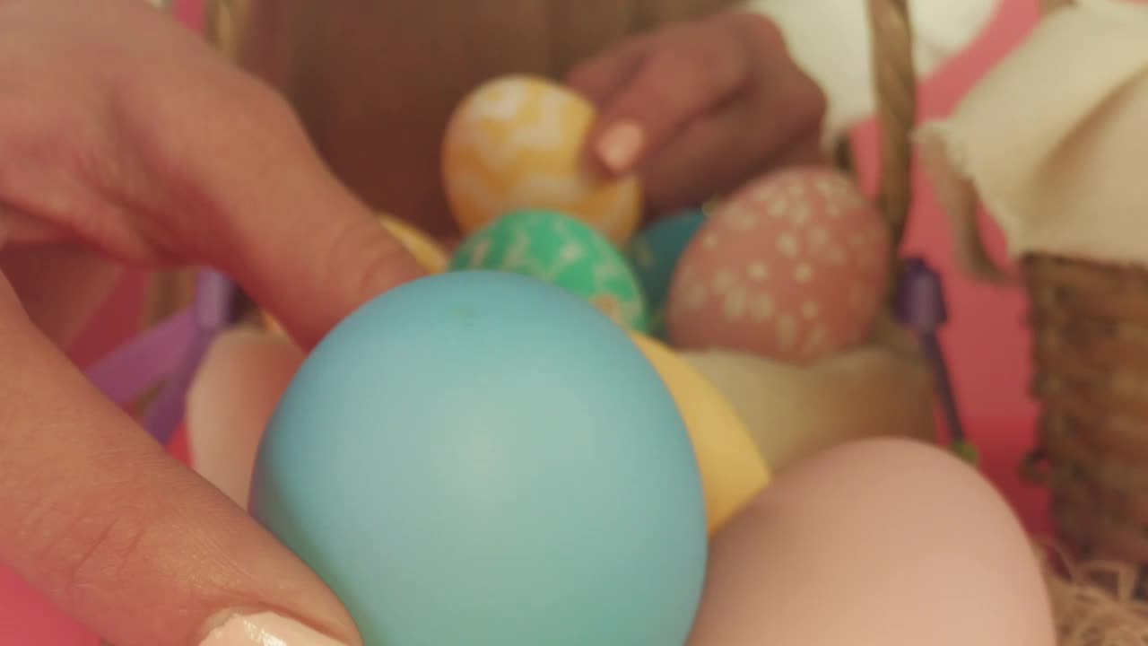 Free Stock Video Woman Places Decorations For Easter Live Wallpaper