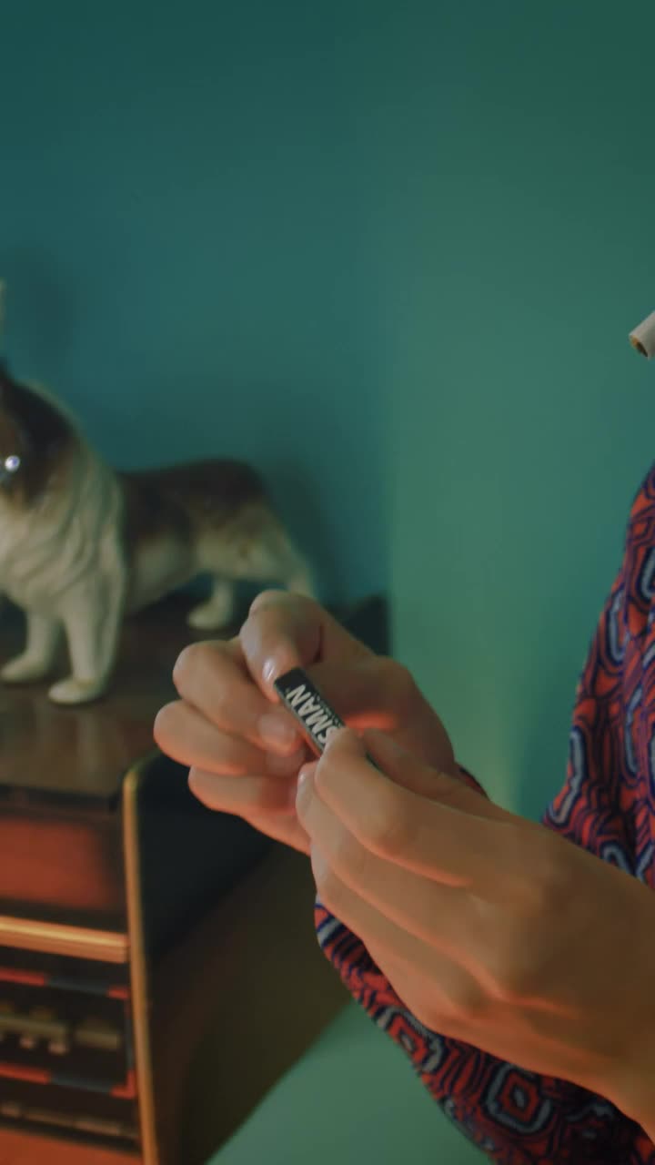 Free Stock Video Woman Lighting A Cigarette Live Wallpaper