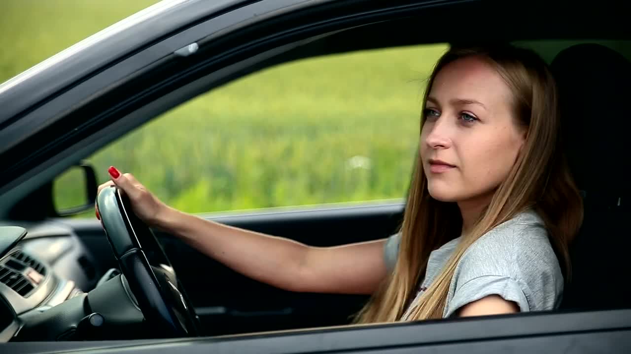Free Stock Video Woman In Her Car Asking For Directions With A Map Live Wallpaper