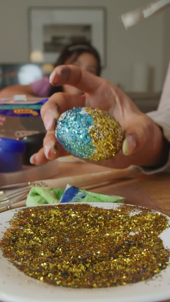 Free Stock Video Woman Gluing Glitter To An Easter Egg Live Wallpaper