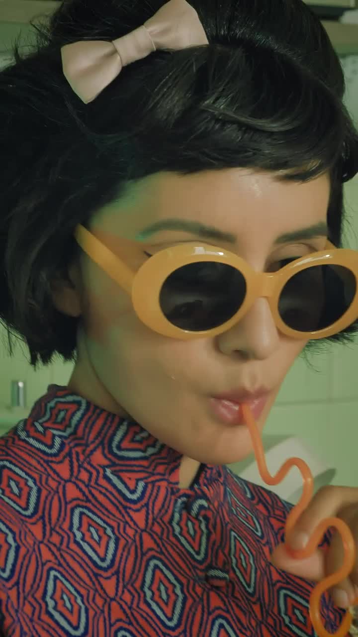 Free Stock Video Woman Drinking A Soda In The S Live Wallpaper