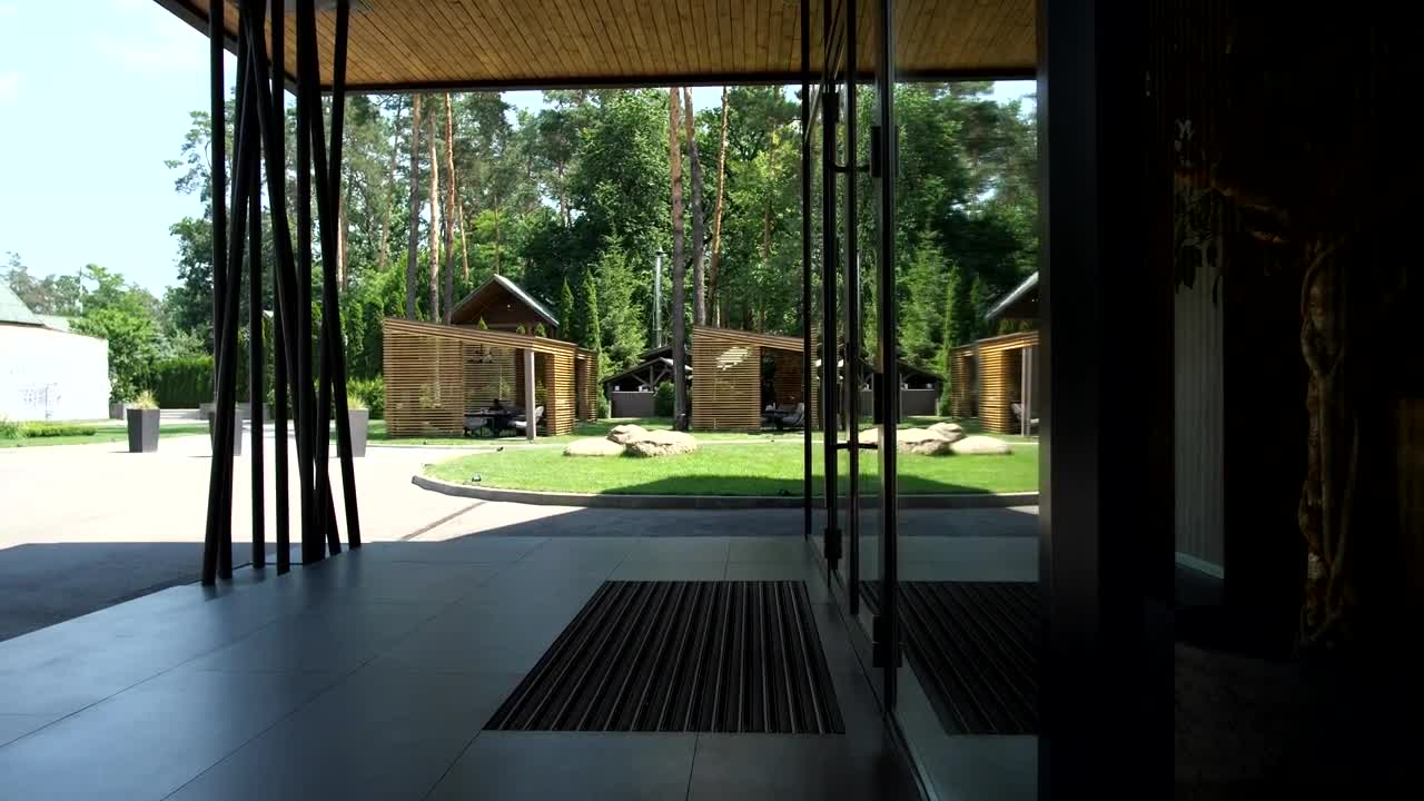 Free Stock Video Woman Carrying Her Bags To An Entrance Live Wallpaper