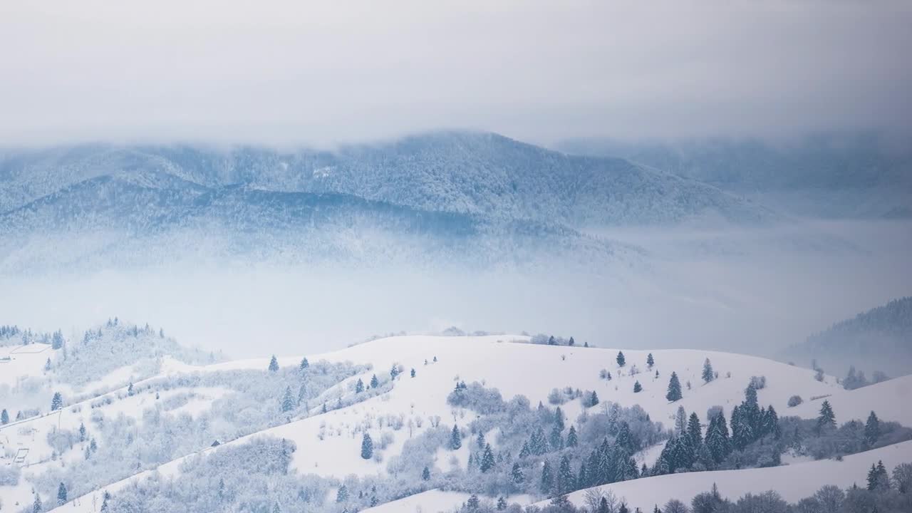 Free Stock Video Winter Storm In Snowy Mountains Live Wallpaper
