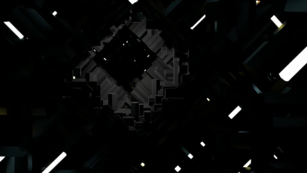Free Stock Video Winding And Dark Tunnel Formed By Geometric Shapes Live Wallpaper