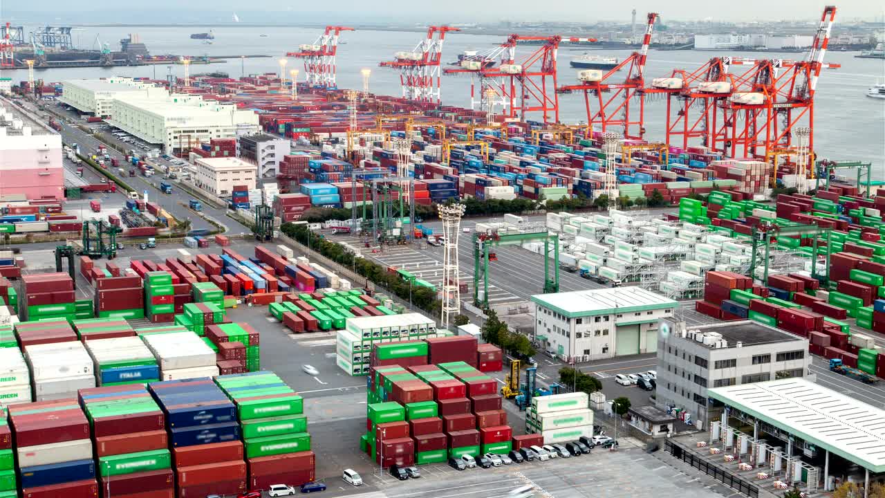 Free Stock Video Wide Container Area On A Cargo Ship Shoreline Live Wallpaper