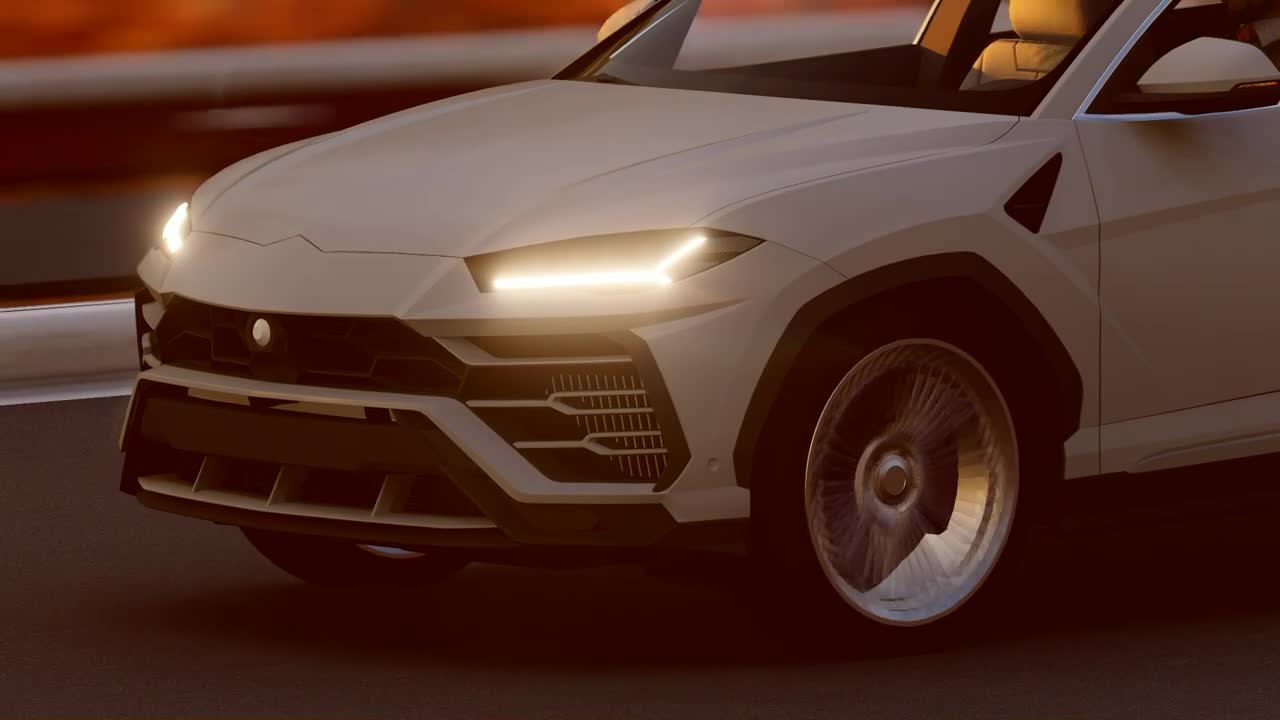 Free Stock Video White Suv Traveling In A Highway Animation Live Wallpaper