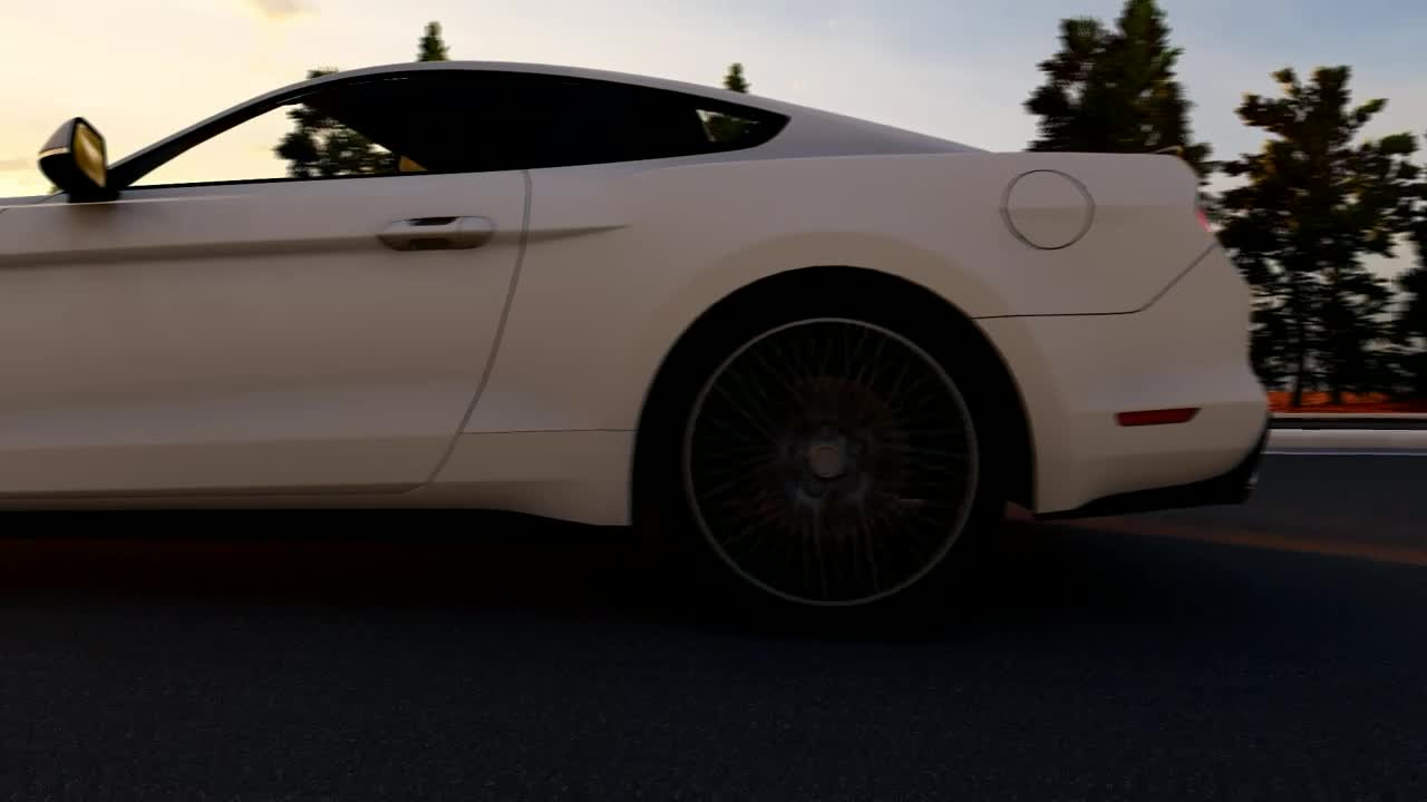 Free Stock Video White Sports Cars Traveling In A Highway Live Wallpaper