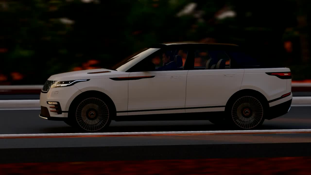 Free Stock Video White Luxury Suv In A Road Live Wallpaper