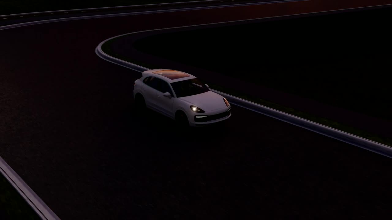 Free Stock Video White Electric Suv Near To Electricity Generators Live Wallpaper