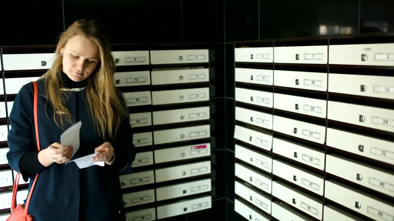   Stock Footage Woman Checking Her Mail Live Wallpaper