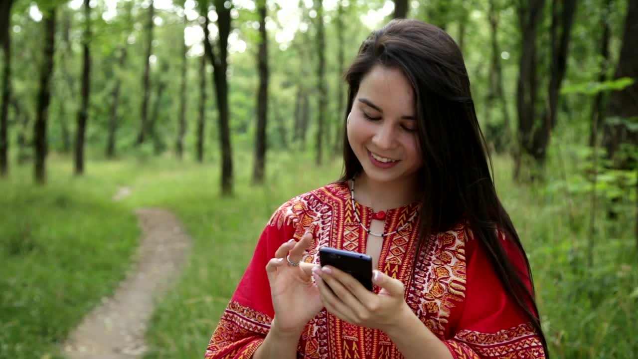   Stock Footage Woman Calling A Friend Outside Live Wallpaper