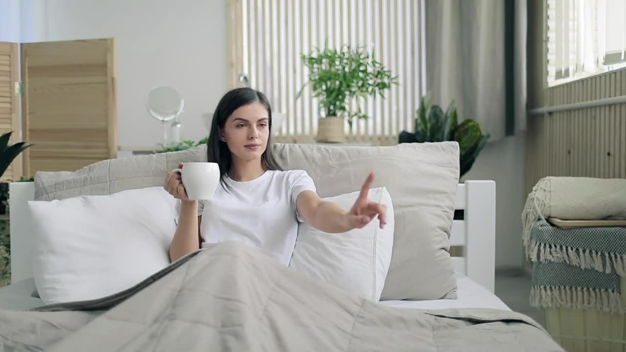   Stock Footage Woman Browses Web On Futuristic Hologram Interface Live Wallpaper