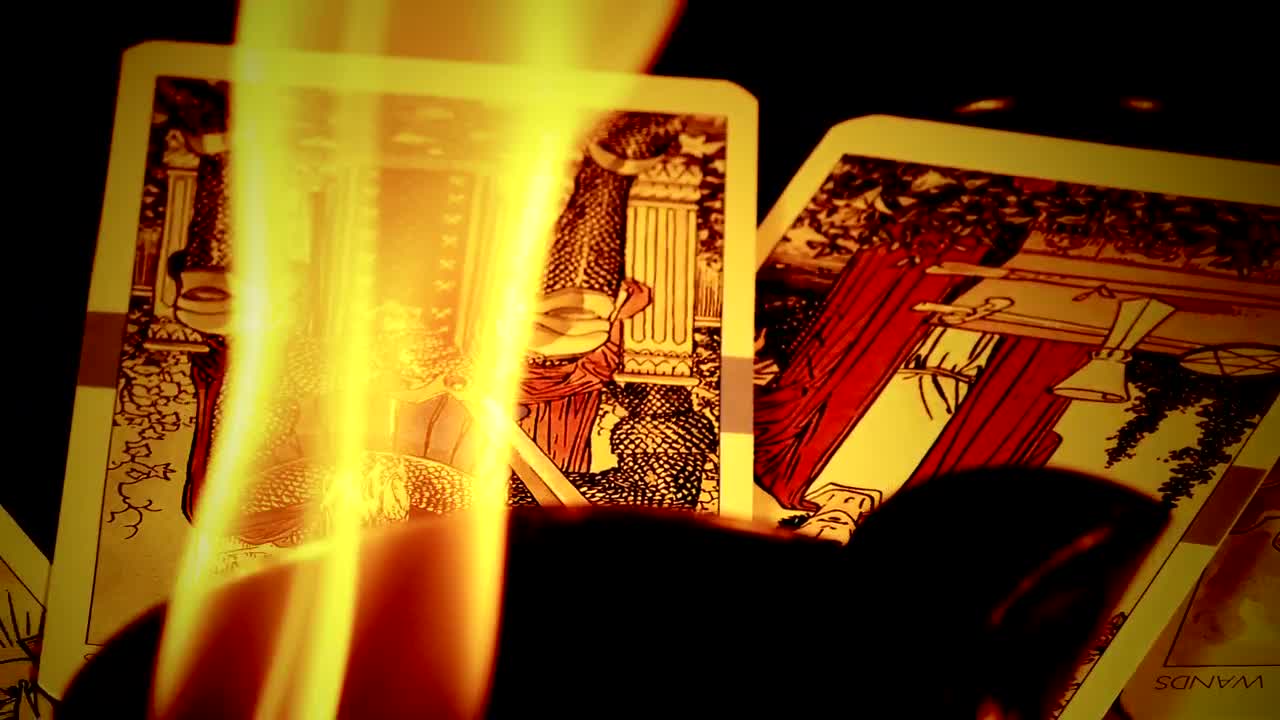   Stock Footage Witchcraft Letters From A Burning Fortune Teller Live Wallpaper