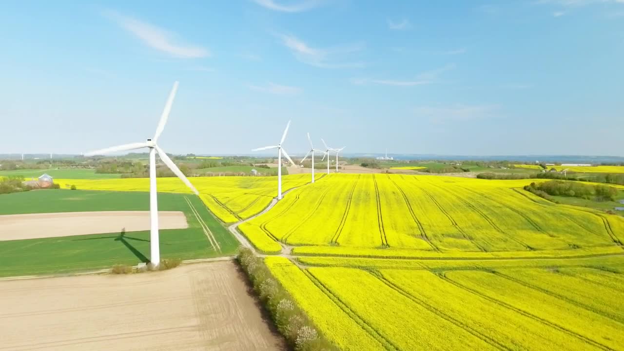   Stock Footage Wind Turbines In The Sun Live Wallpaper