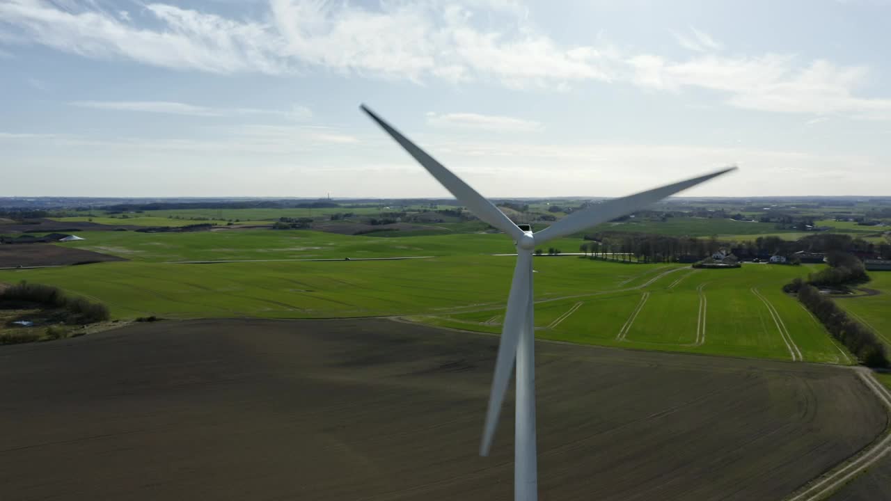   Stock Footage Wind Turbine In Farmland Live Wallpaper