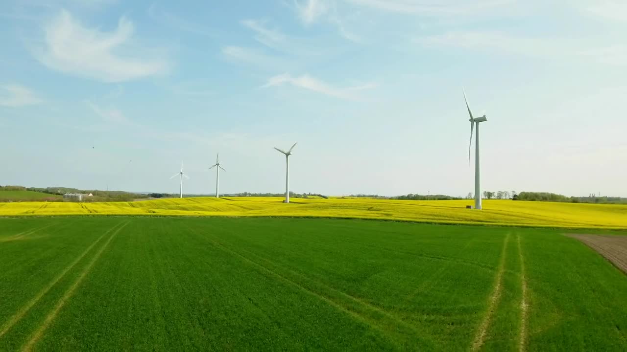   Stock Footage Wind Farm In The Sun Live Wallpaper