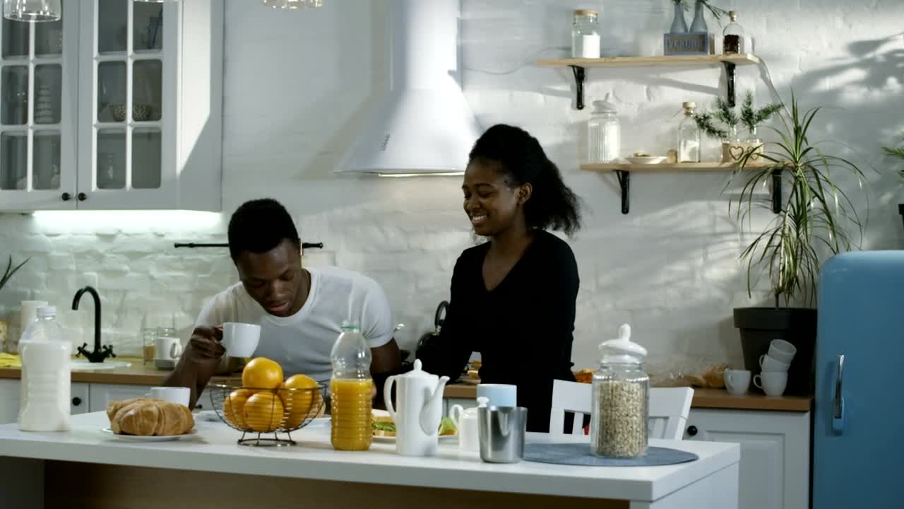   Stock Footage Wife Showing Pregnancy Test To Husband Live Wallpaper