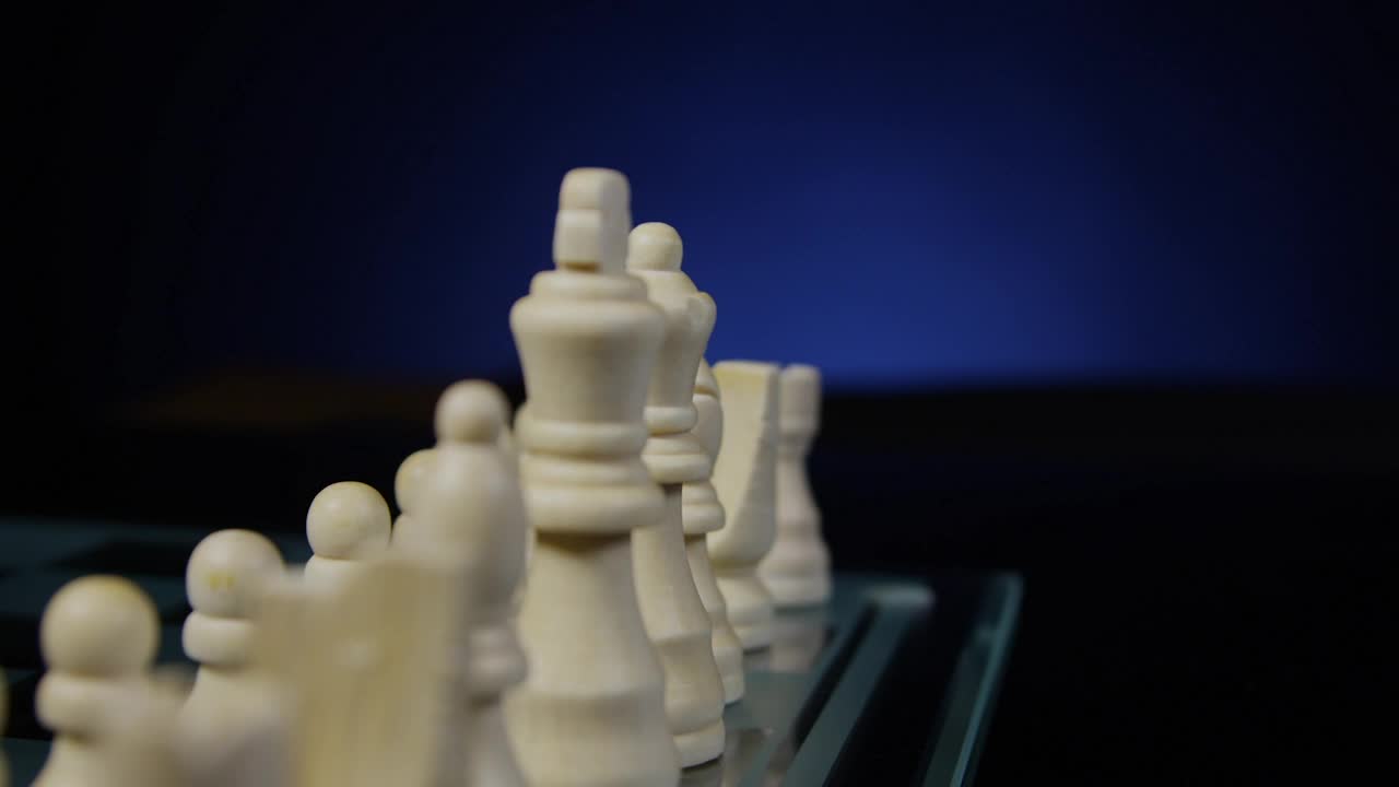   Stock Footage White Side Of A Chessboard Live Wallpaper