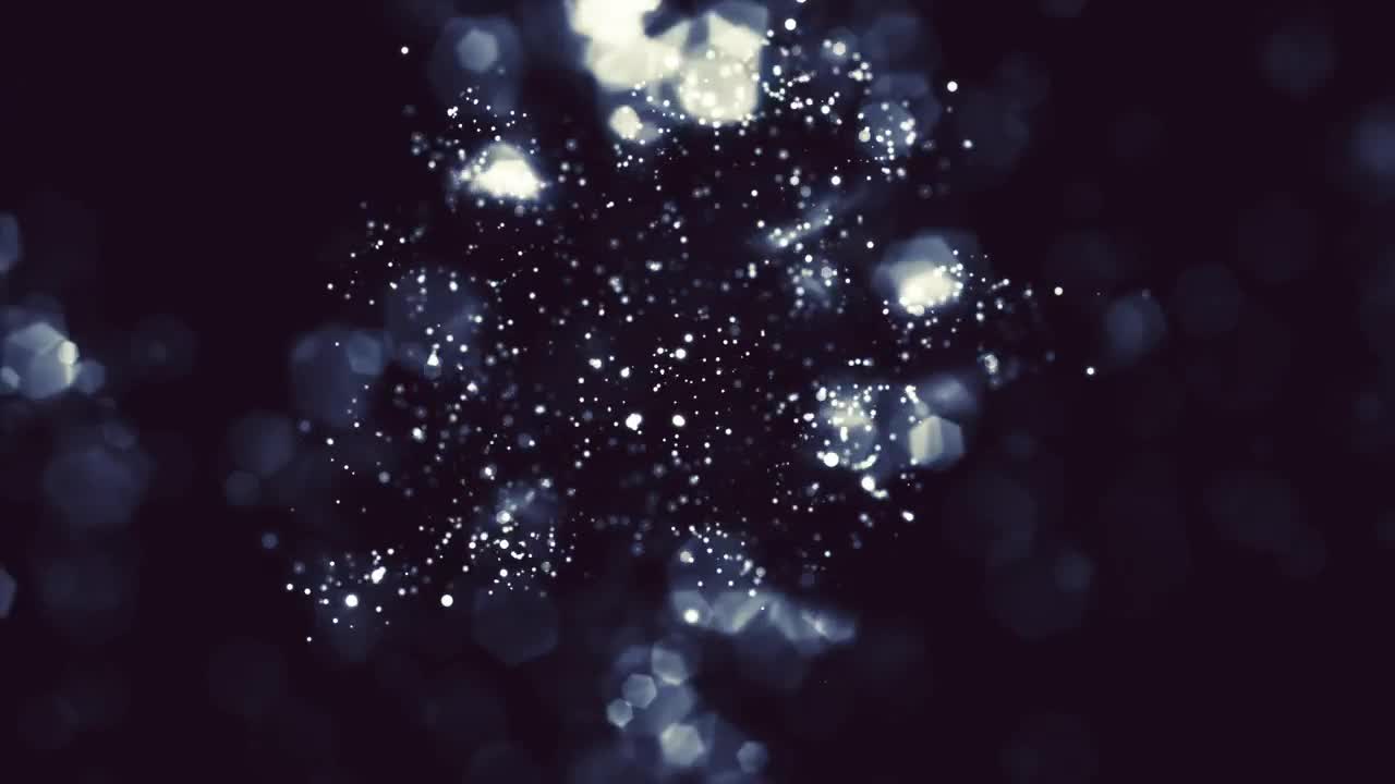   Stock Footage White Particles Moving On Black Background Live Wallpaper