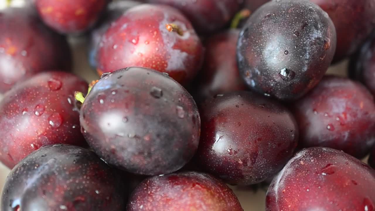   Stock Footage Wet Plums Texture Live Wallpaper