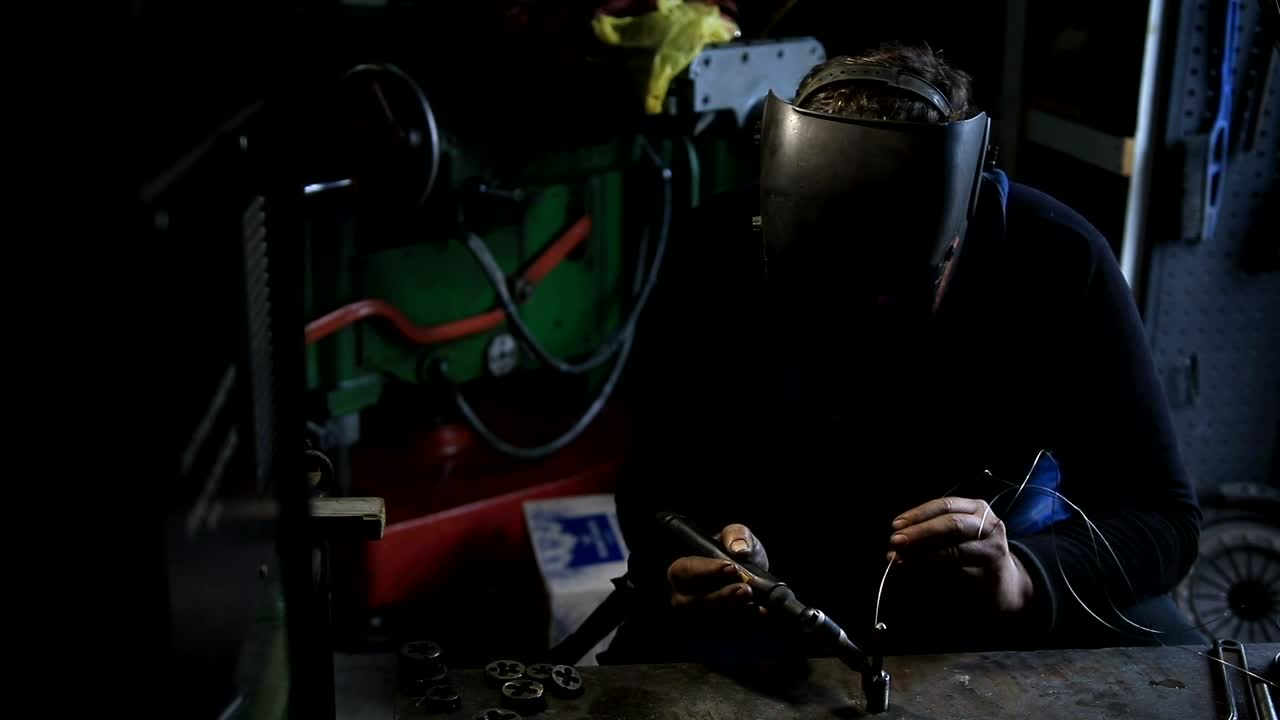   Stock Footage Welding In An Industrial Workshop Live Wallpaper