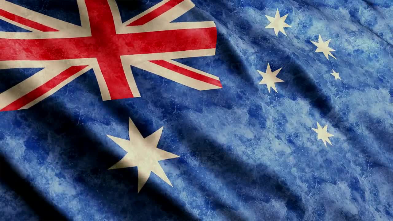   Stock Footage Weathered Flag Of Heard Island And Mcdonald Islands Live Wallpaper