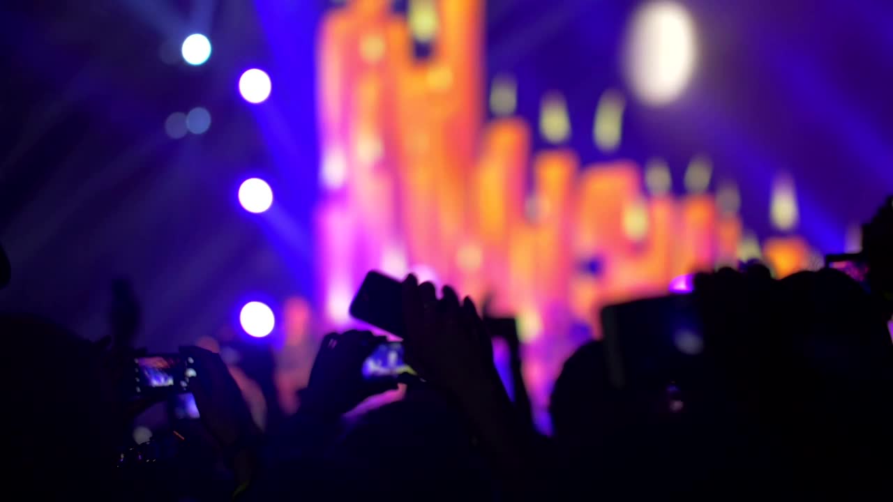   Stock Footage Waving Phones At A Concert Live Wallpaper