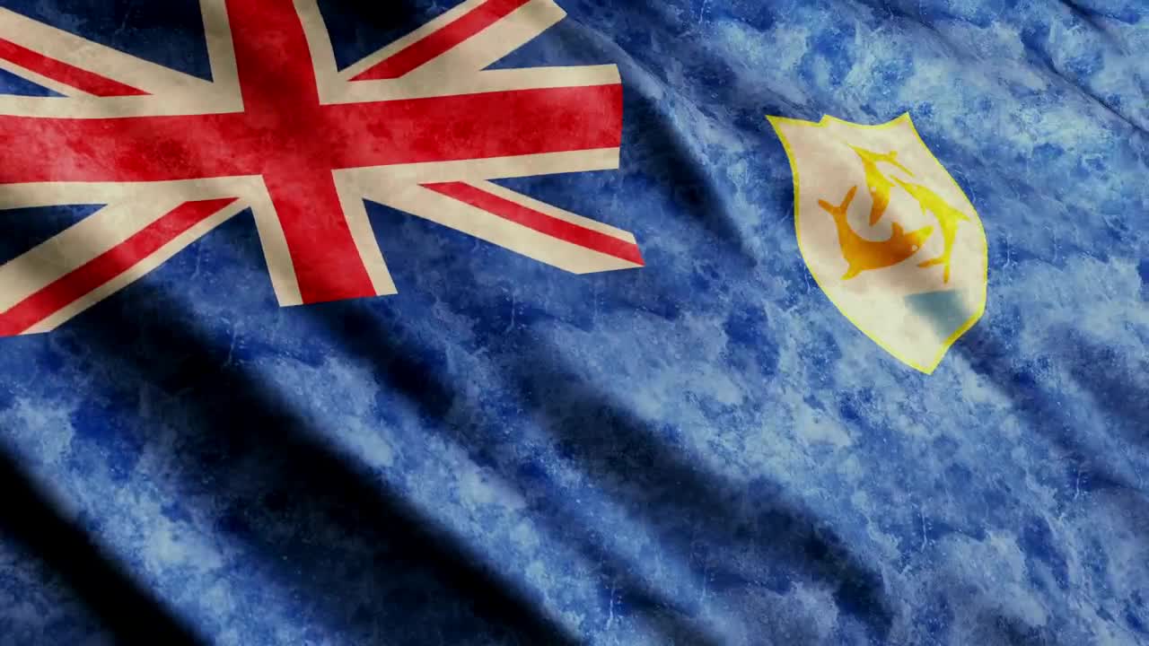   Stock Footage Waving Flag Of Anguilla Live Wallpaper