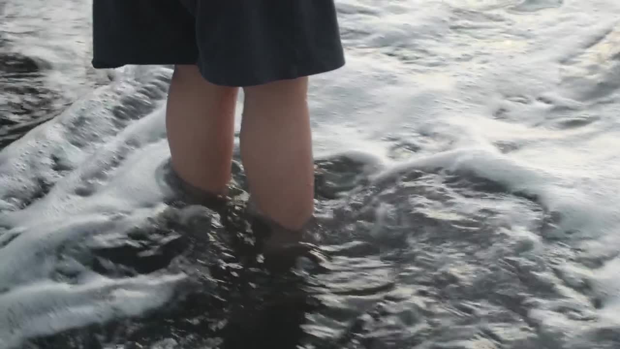   Stock Footage Waves Washing Over Feet Live Wallpaper
