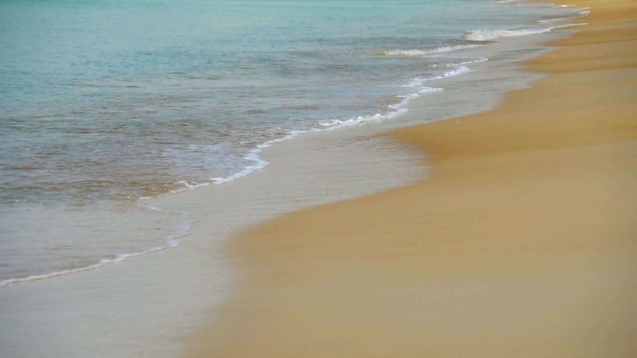   Stock Footage Waves On Sandy Beach Live Wallpaper