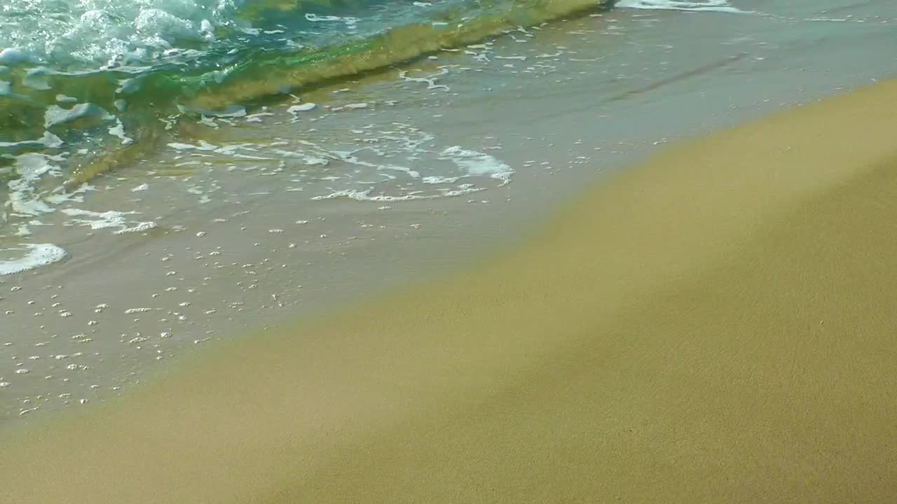   Stock Footage Waves On A Beach Viewed In A Close Take Live Wallpaper