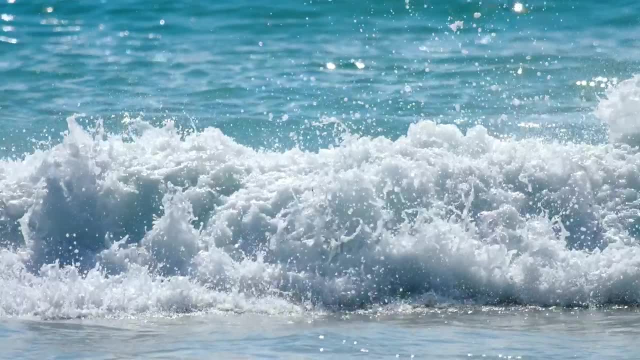   Stock Footage Waves Crashing At The Beach Live Wallpaper