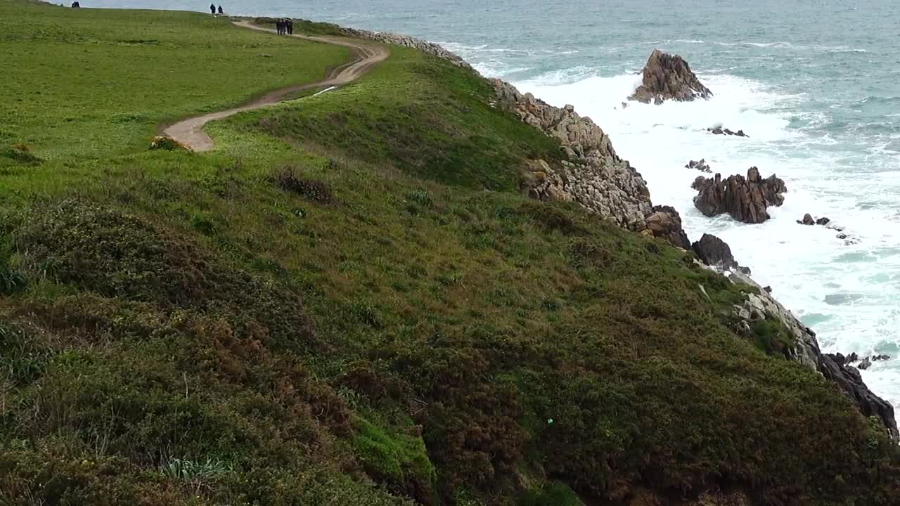   Stock Footage Waves Breaking On The Atlantic Coast Live Wallpaper