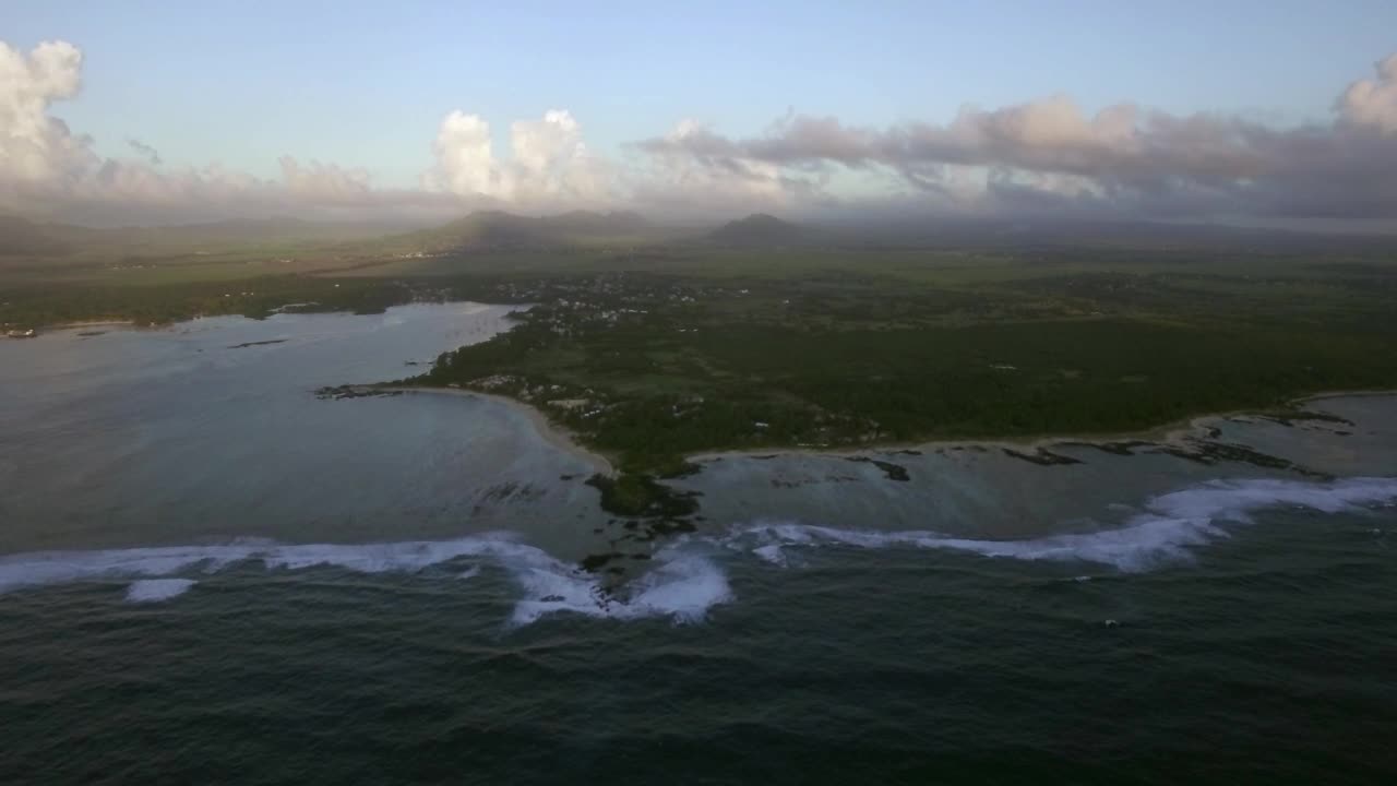   Stock Footage Waves Breaking Far From The Shore Live Wallpaper