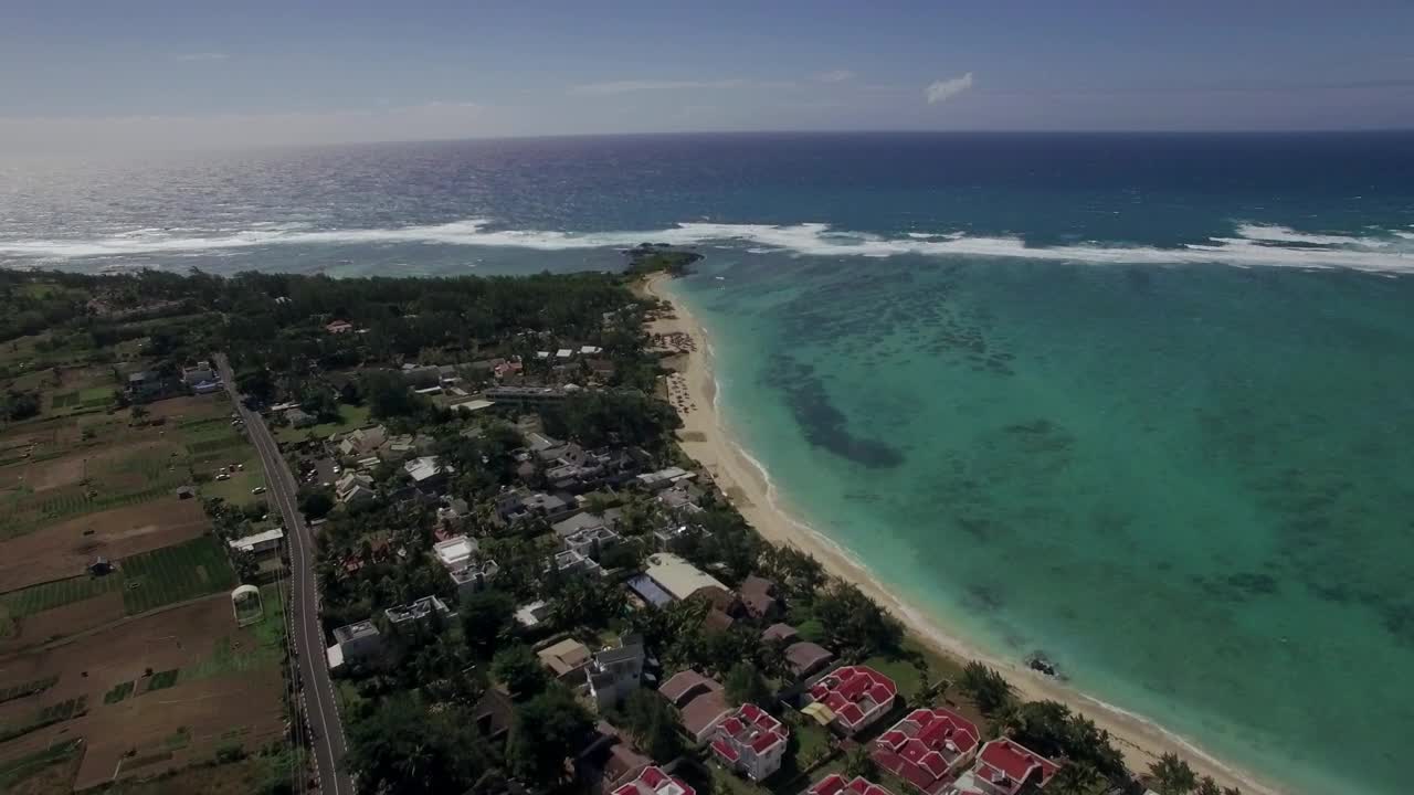   Stock Footage Waves Breaking Away From The Coast Live Wallpaper