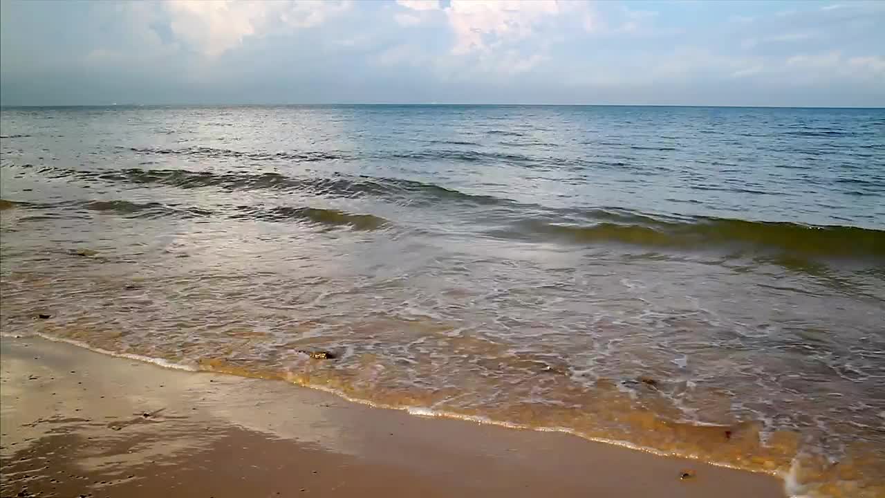   Stock Footage Waves Breaking After Rainfall Live Wallpaper