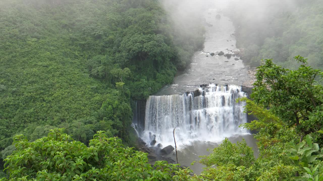  Stock Footage Waterfall In The Middle Of The Jungle In Africa Live Wallpaper
