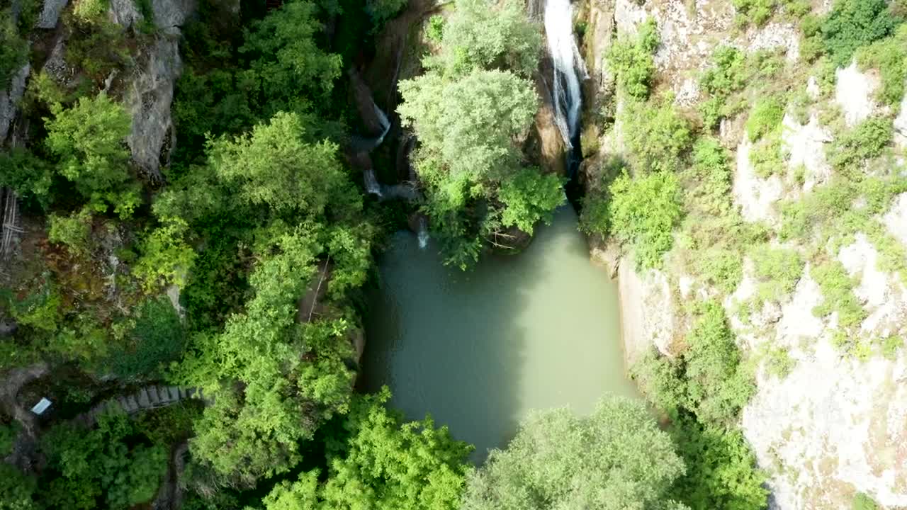   Stock Footage Waterfall Hidden In The Mountains Live Wallpaper