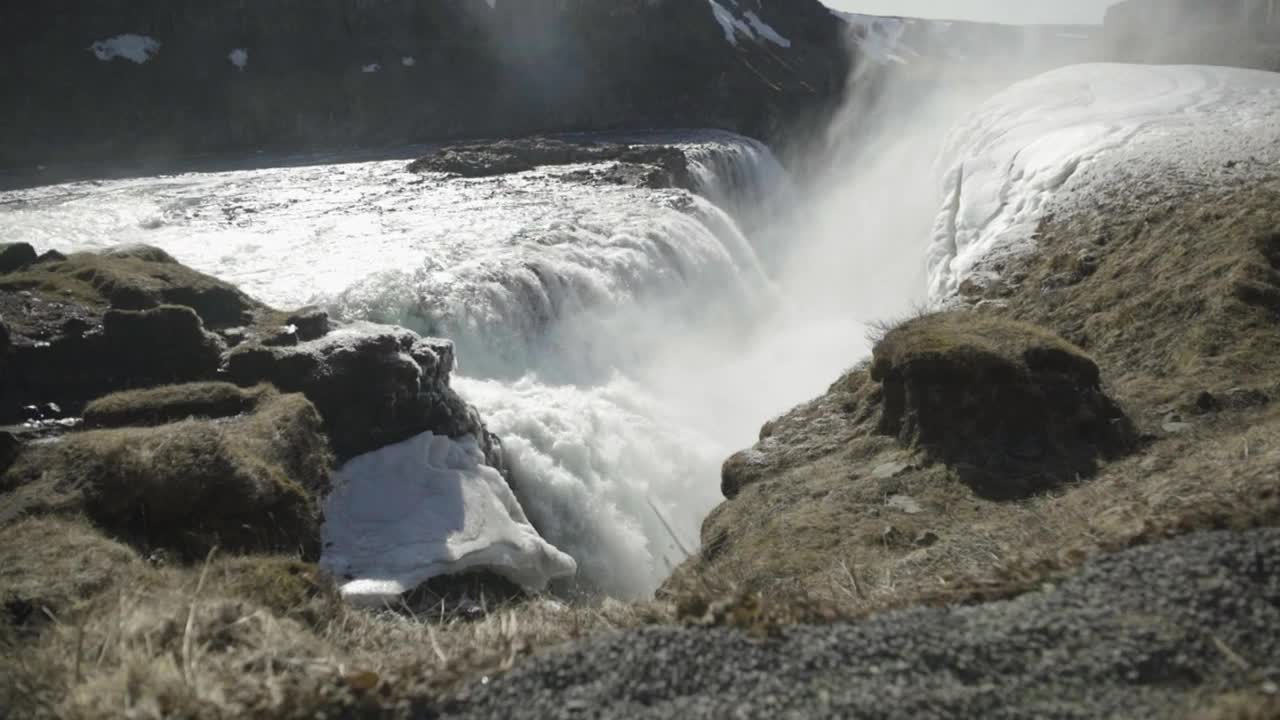   Stock Footage Waterfall And Snow Live Wallpaper