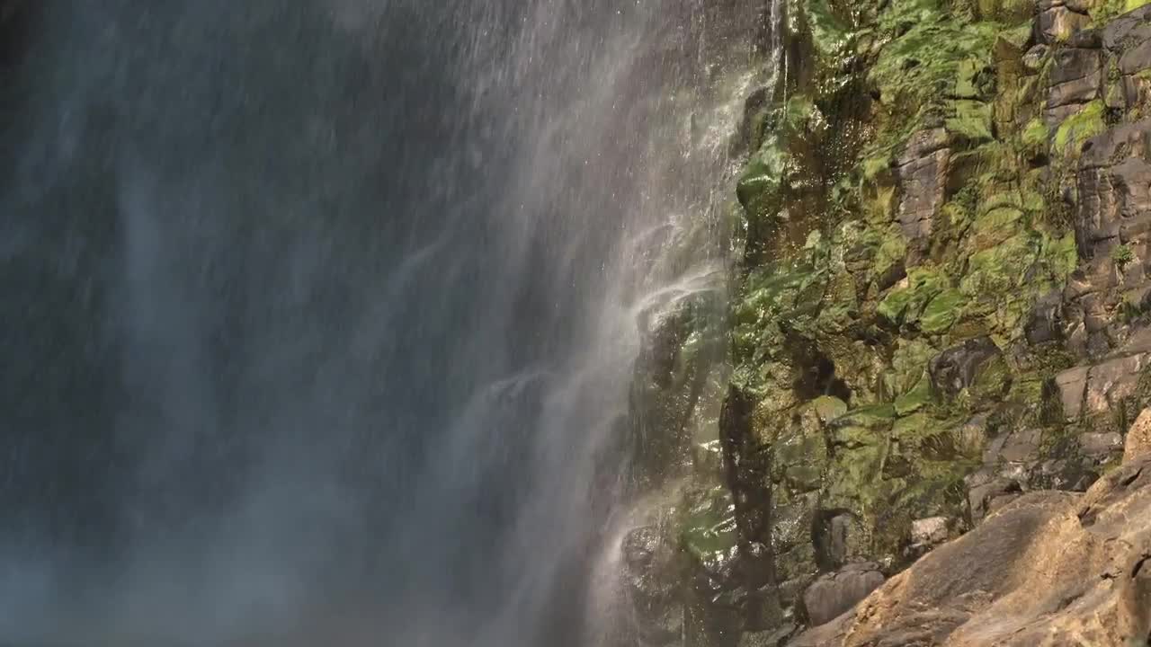   Stock Footage Waterfall And Rocks In Slow Motion Live Wallpaper