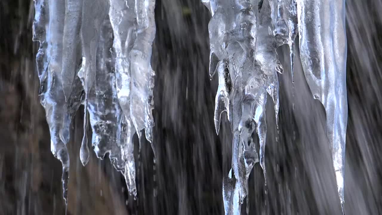   Stock Footage Waterfall And Ice Formations Live Wallpaper