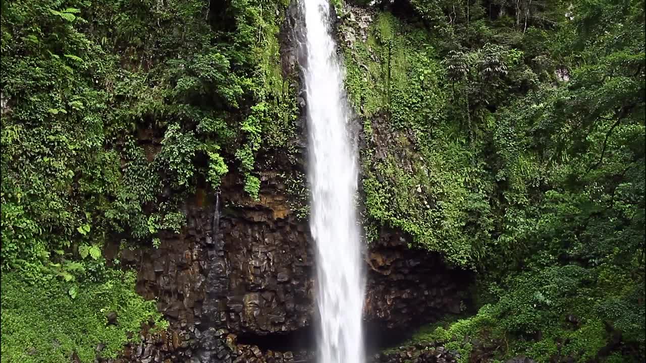   Stock Footage Waterfall Above A Cave Live Wallpaper