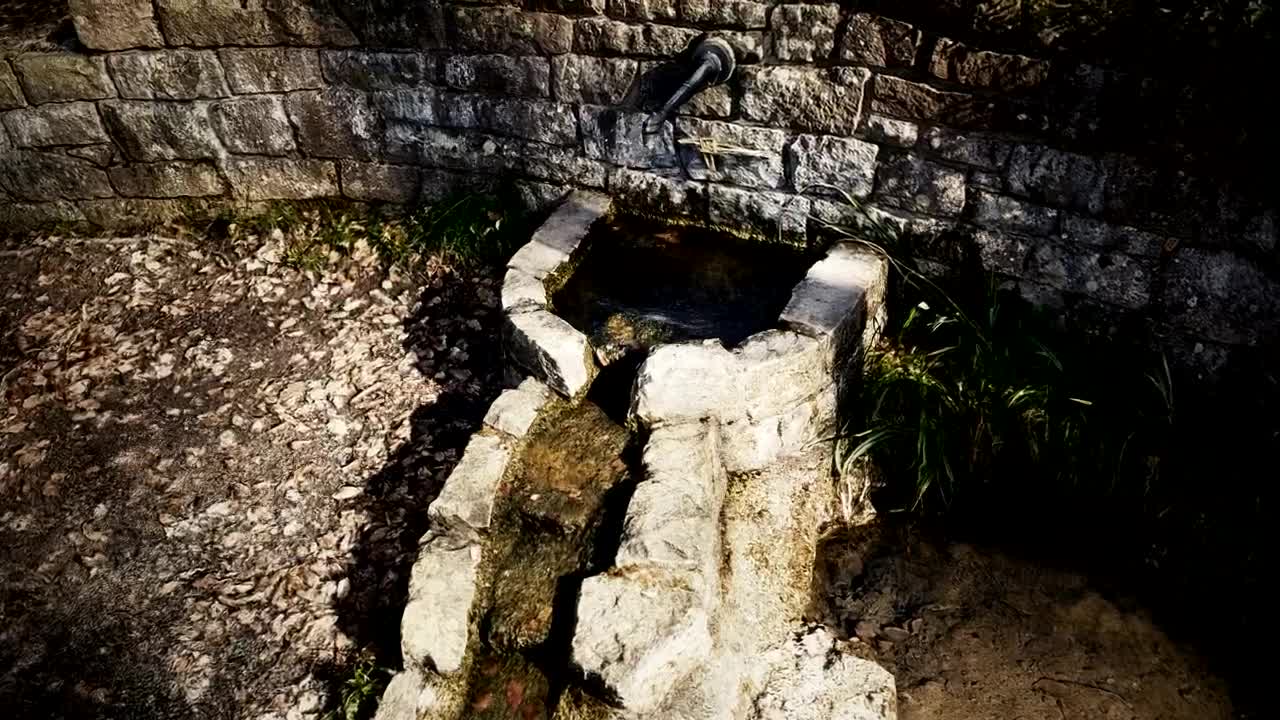   Stock Footage Water Well In An Ancient Village Live Wallpaper