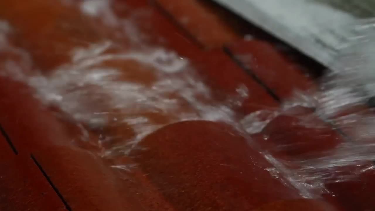   Stock Footage Water Rushing Along A Rooftop Live Wallpaper