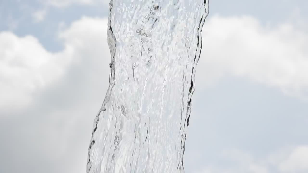   Stock Footage Water Falling With The Sky In The Background Live Wallpaper