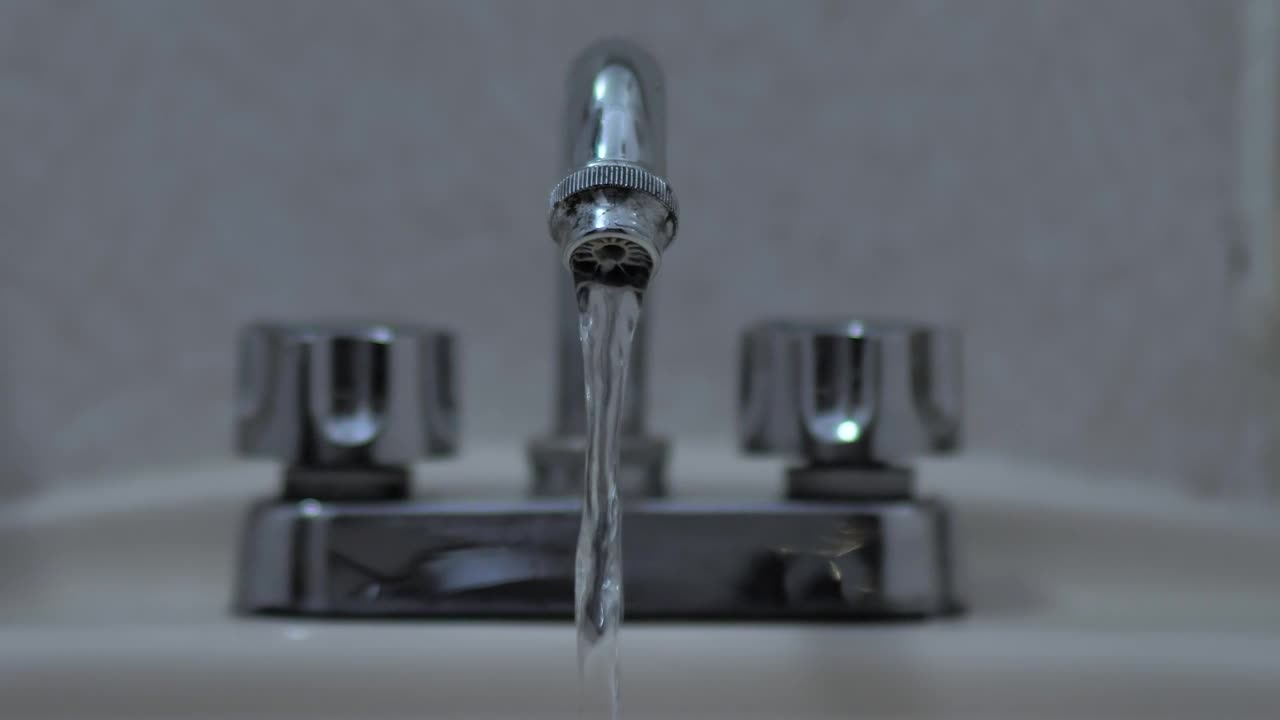   Stock Footage Water Coming Out Of A Tap In A Sink Live Wallpaper